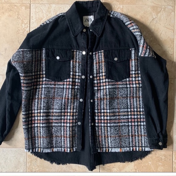 Zara Plaid Overshirt - Picture 2 of 5